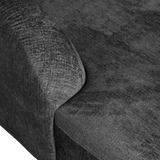 WOOOD, Sluttande hörnsoffa vänster strukturvelour mountain