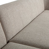 WOOOD, Sloping hörnsoffa vänster chenille naturel melange