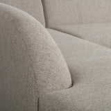 WOOOD, Sloping hörnsoffa vänster chenille naturel melange