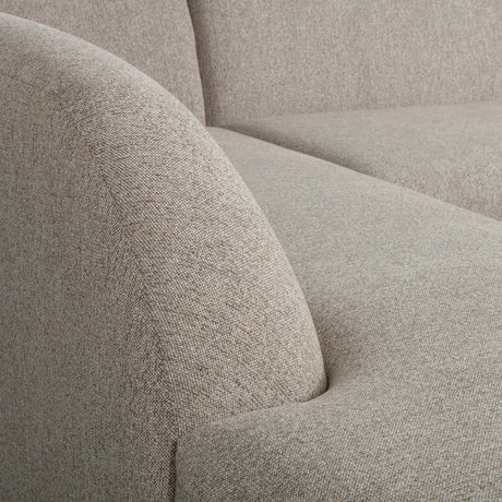 WOOOD, Sloping hörnsoffa vänster chenille naturel melange