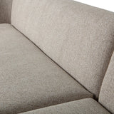 WOOOD, Sloping hörnsoffa höger chenille naturel melange