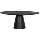 WOOOD, Posture soffbord mangoträ svart ø120 cm