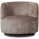 WOOOD, Popular Svivelfåtölj Chenille Taupe