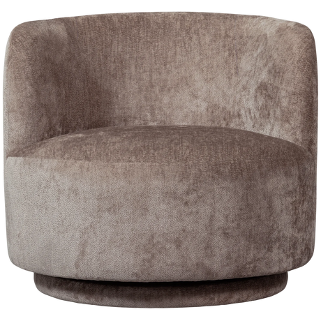 WOOOD, Popular Svivelfåtölj Chenille Taupe