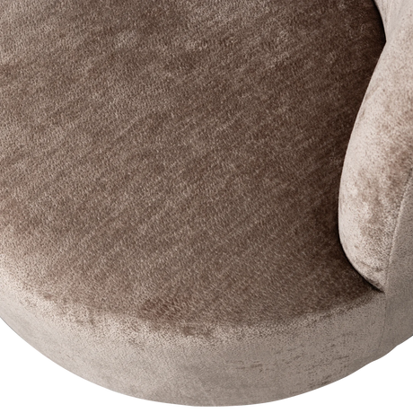 WOOOD, Popular Svivelfåtölj Chenille Taupe