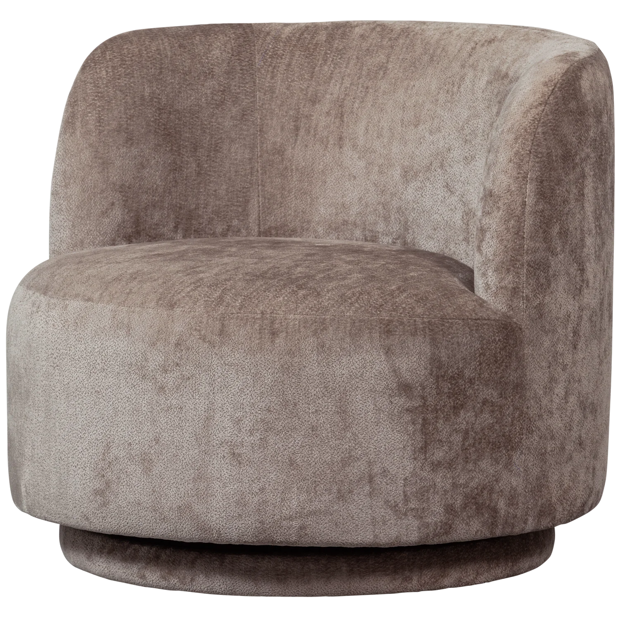 WOOOD, Popular Svivelfåtölj Chenille Taupe