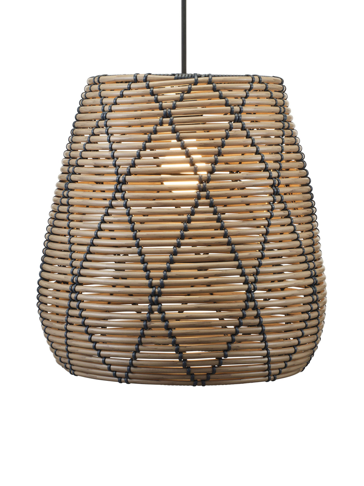 Lollo Takskärm – Natur/svart 38 cm