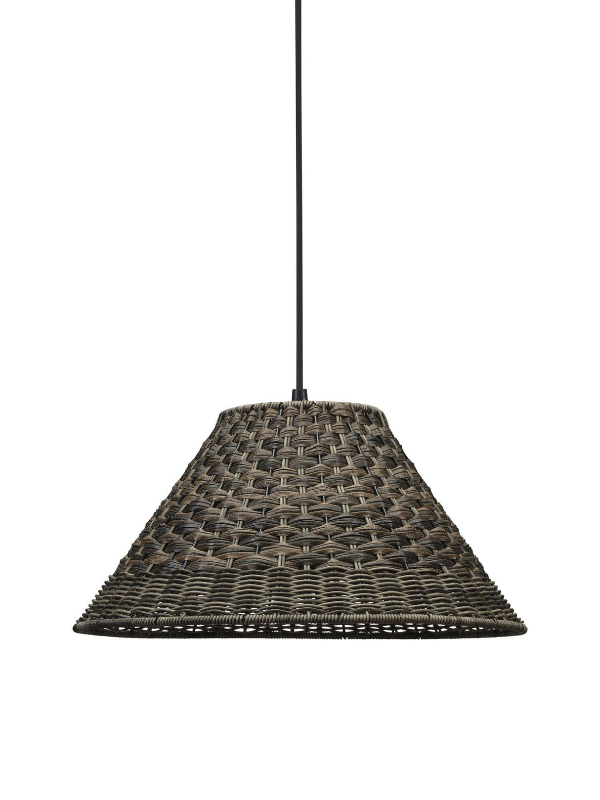 Lisen Takskärm Brun natur 45cm