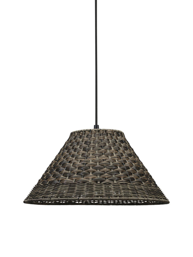 Lisen Takskärm Brun natur 45cm
