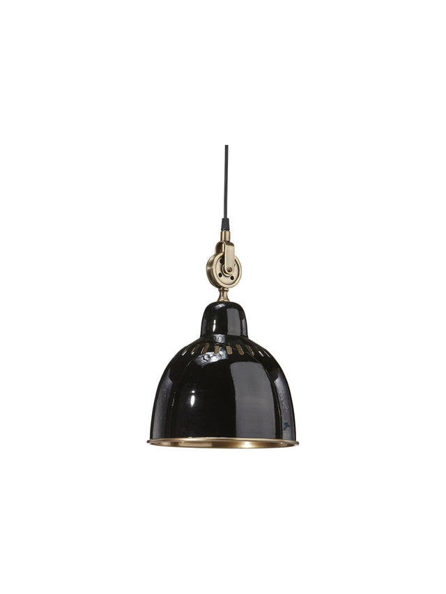 Cleveland Taklampa – Svart/Antikmäss 23 cm