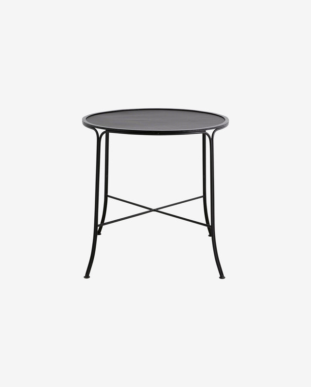 Nordal, OLIVO trädgårdsbord Ø75 cm – svart