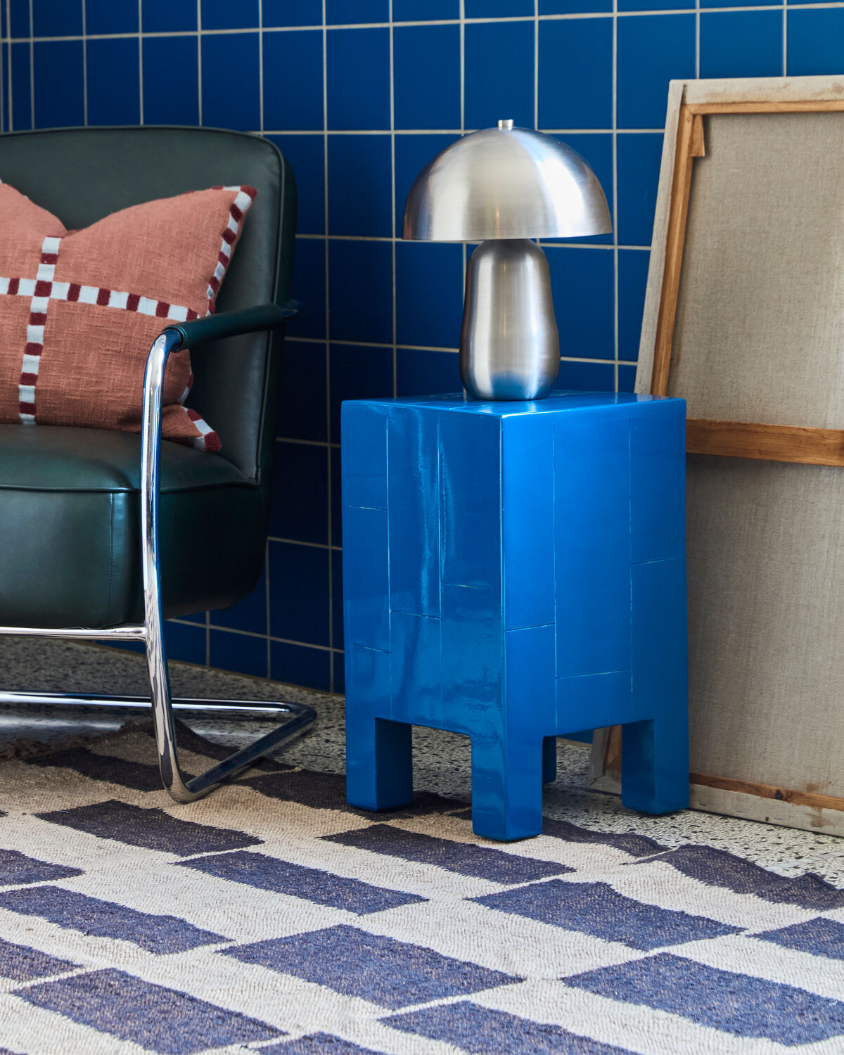 Sidobord, HDBrick, Blå