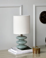Bordslampa, HDStep, S, Ljusblå, Off-White