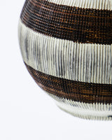 Värmeljushållare, HDStripe, Silver finish, Brun