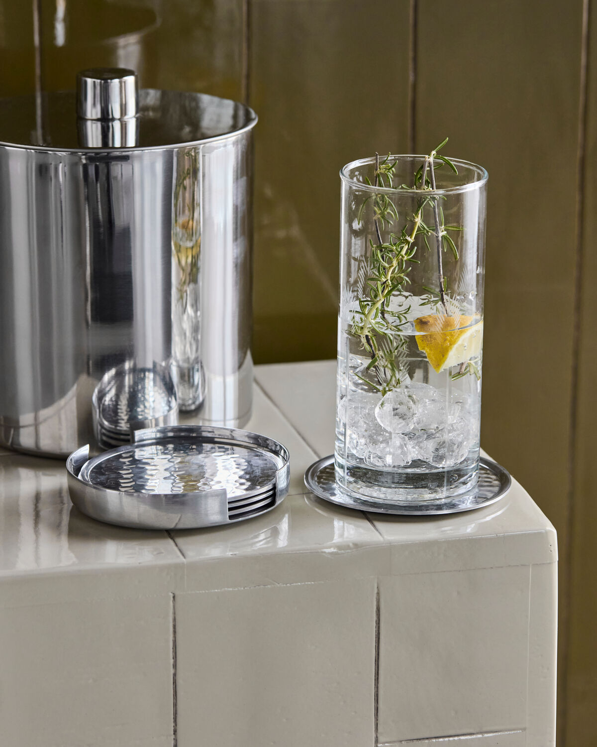 Bordstablett, HDCoaster, Silver finish
