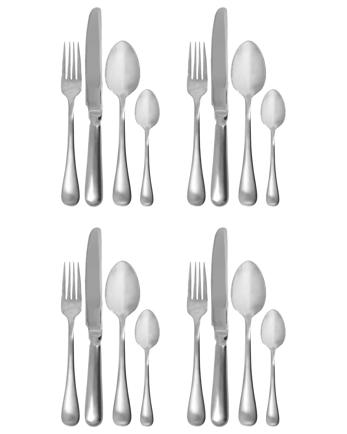 Bestickset, HDBrush, Silver finish