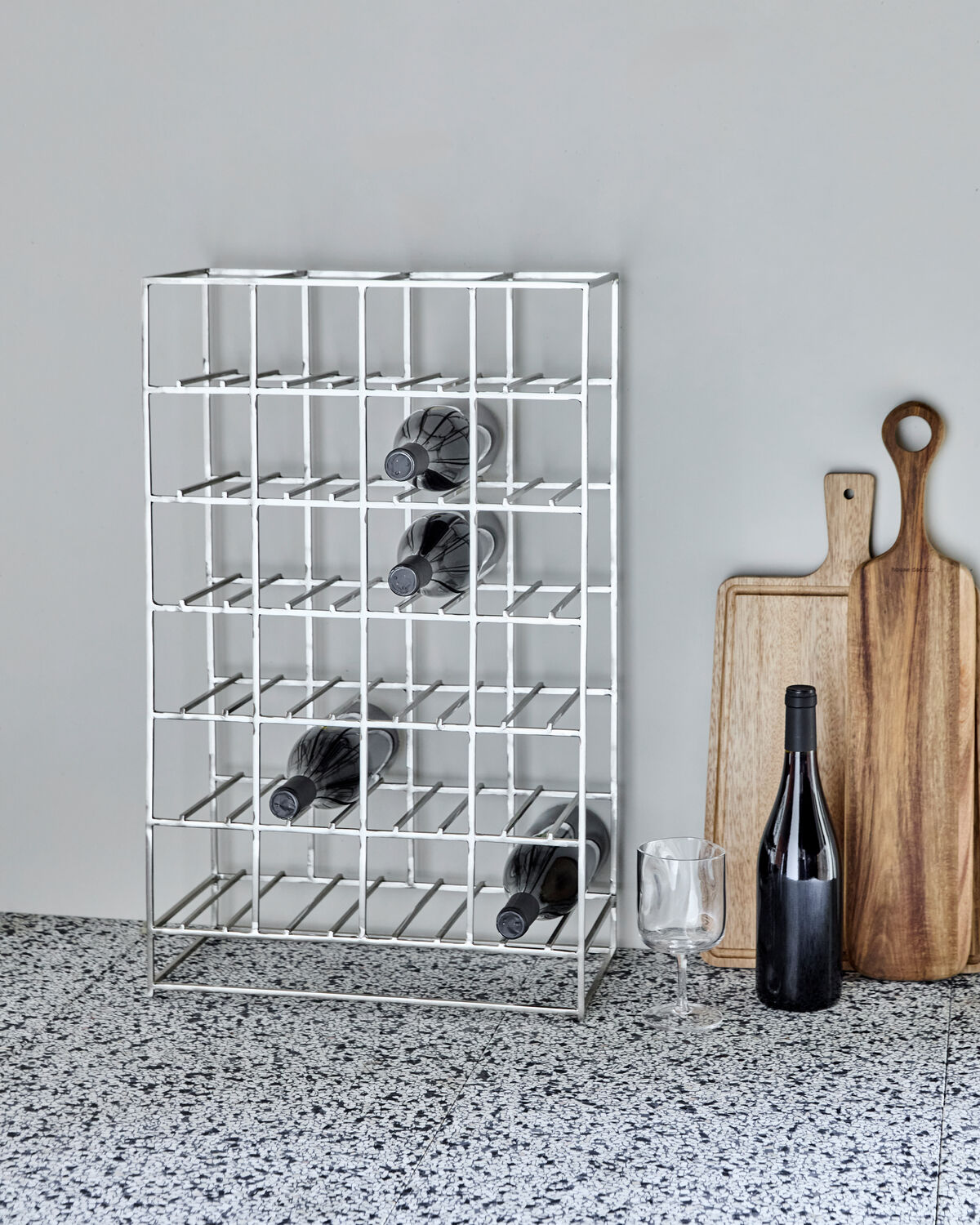 vinställ, HD24, Silver finish