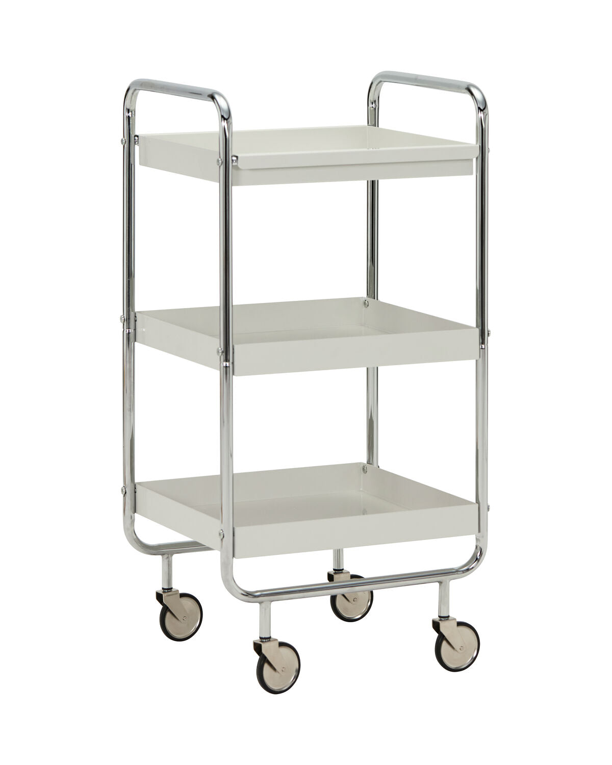 Serveringsvagn, HDRoll, Off-White, Crome