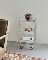 Serveringsvagn, HDRoll, Off-White, Crome