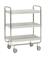 Serveringsvagn, HDRoll, Large, Off-White, Crome