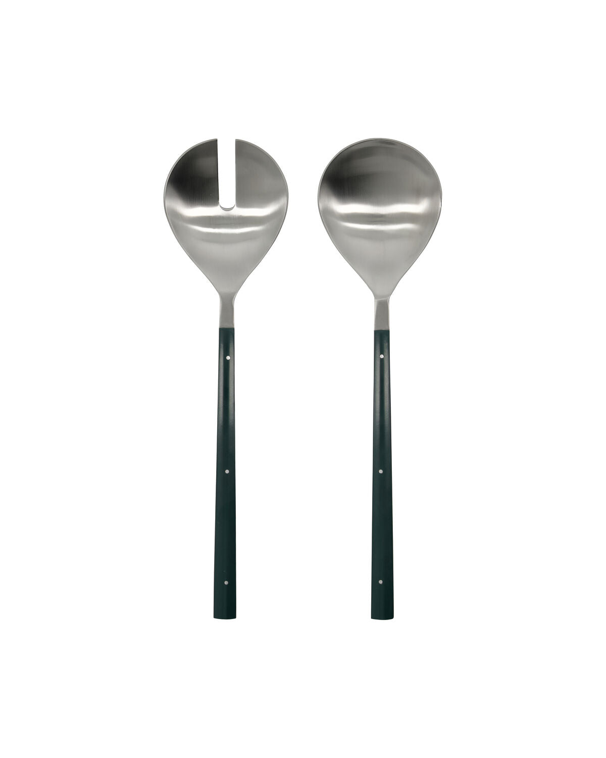 Salladsset, HDLata, Mörkgrön, Silver finish