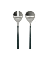 Salladsset, HDLata, Mörkgrön, Silver finish