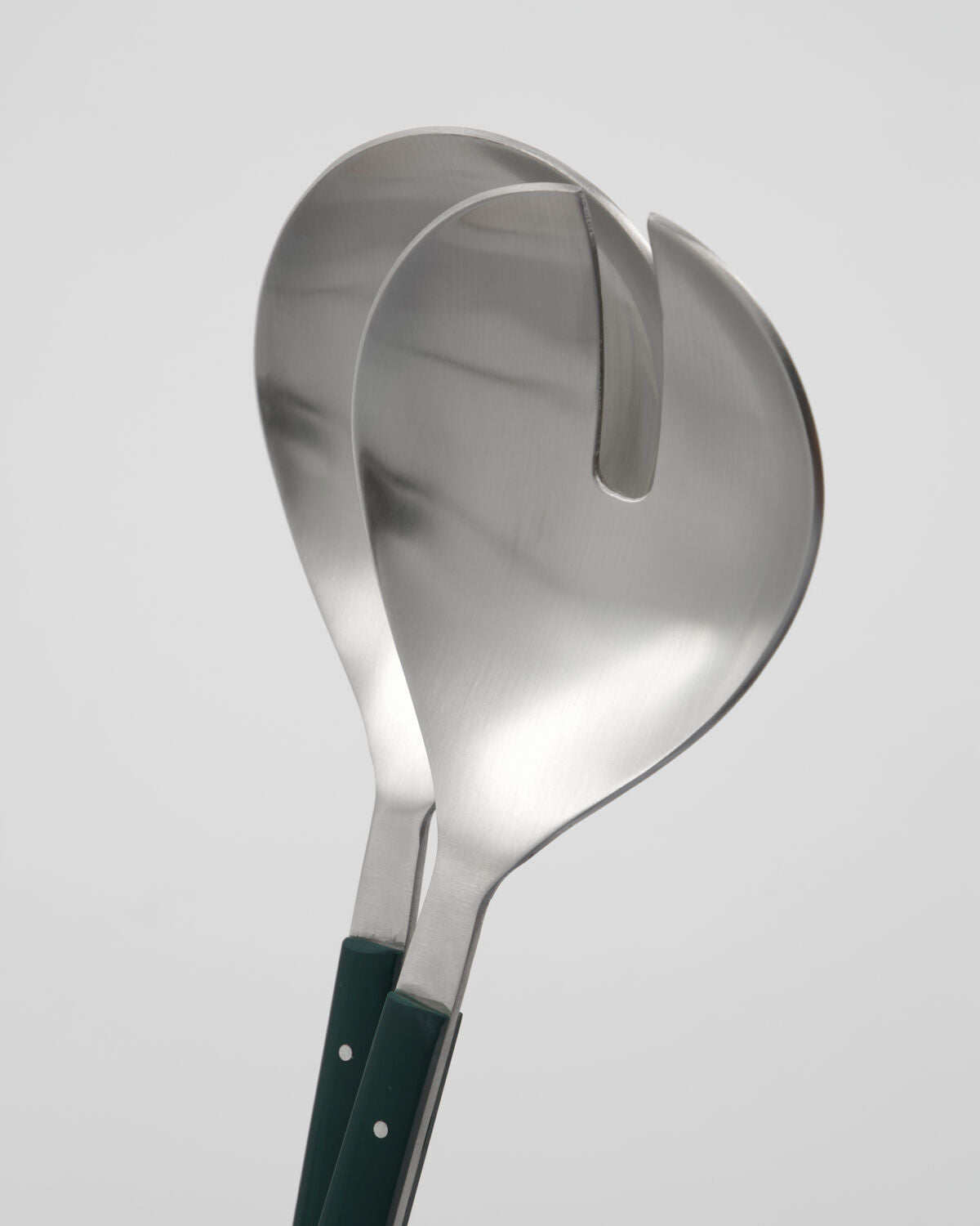 Salladsset, HDLata, Mörkgrön, Silver finish