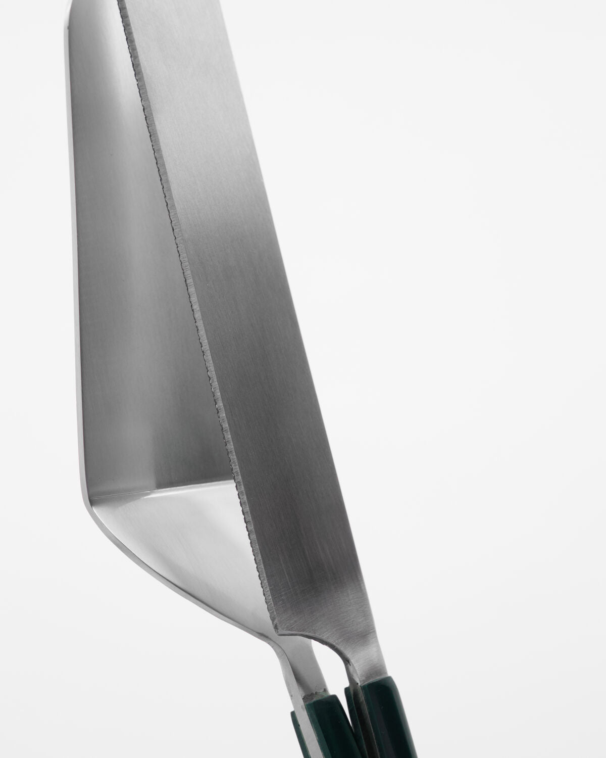 Tårta spade, HDLata, Mörkgrön, Silver finish