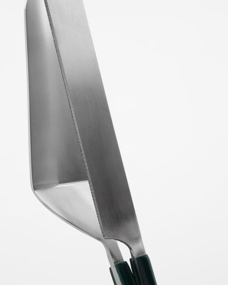 Tårta spade, HDLata, Mörkgrön, Silver finish