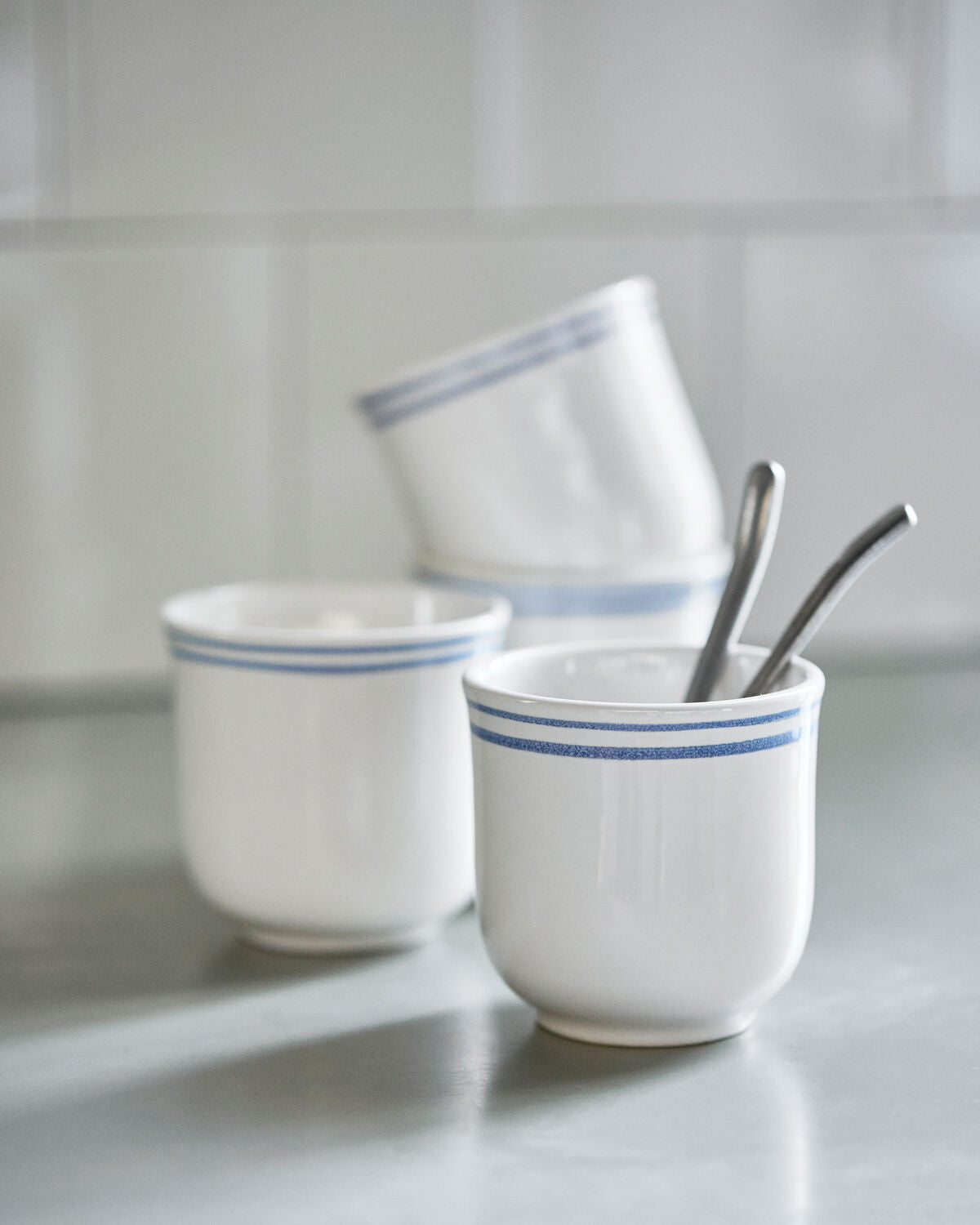 Mugg, NVBistro, Blå, Vit
