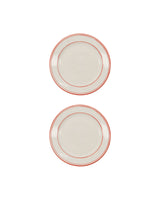 Lunchtallrik, NVBistro, Röd, Vit