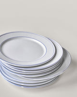Middagstallrik, NVBistro, Blå, Vit