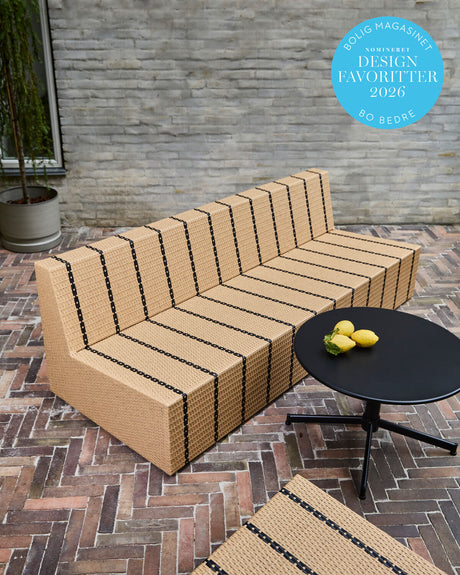 Lounge soffa, HDJass, Natur, Svart