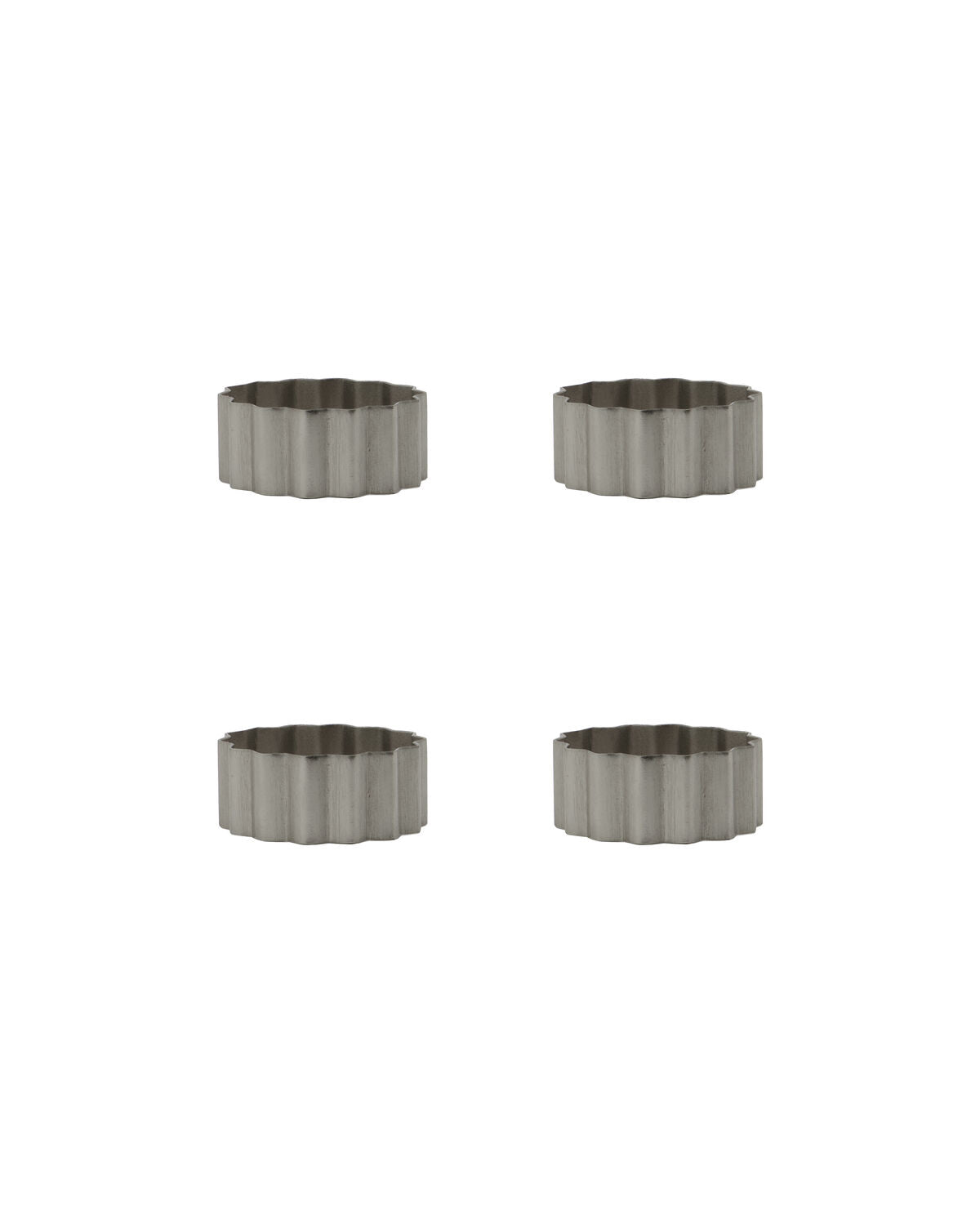 Servettringar, HDNello, Silver finish