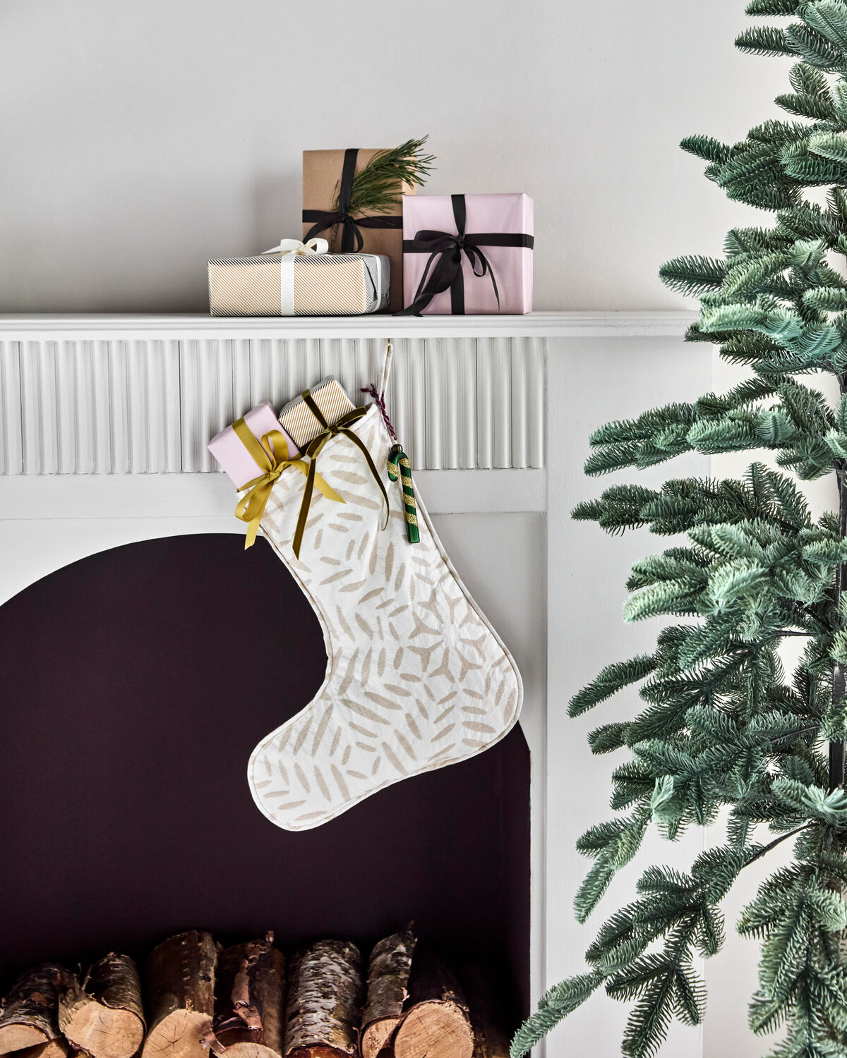 Julstrumpa, HDClip, Off-White