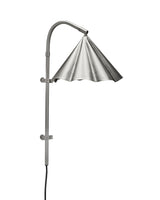 Vägglampa, HDFlola, Borstat silverfärg