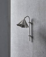 Vägglampa, HDFlola, Borstat silverfärg