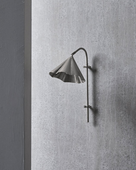 Vägglampa, HDFlola, Borstat silverfärg
