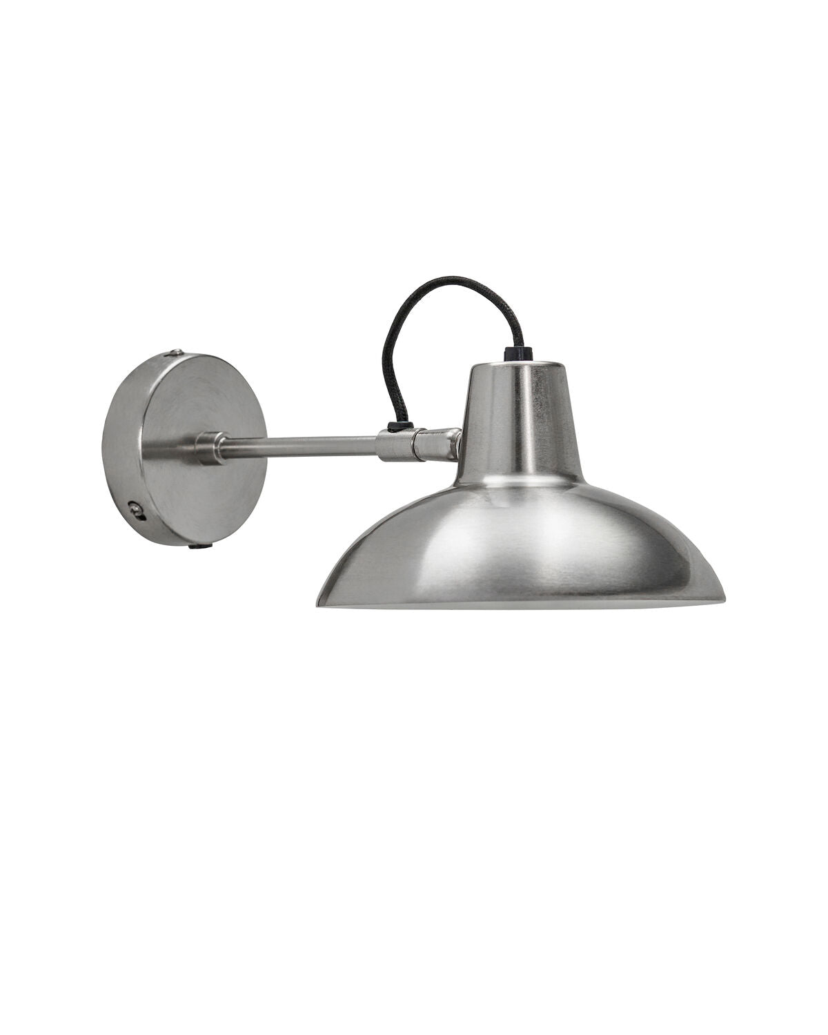 Vägglampa, HDDesk, Borstat silverfärg