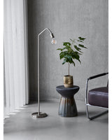 Golvlampa, HDStand, Borstat silverfärg