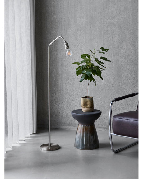 Golvlampa, HDStand, Borstat silverfärg