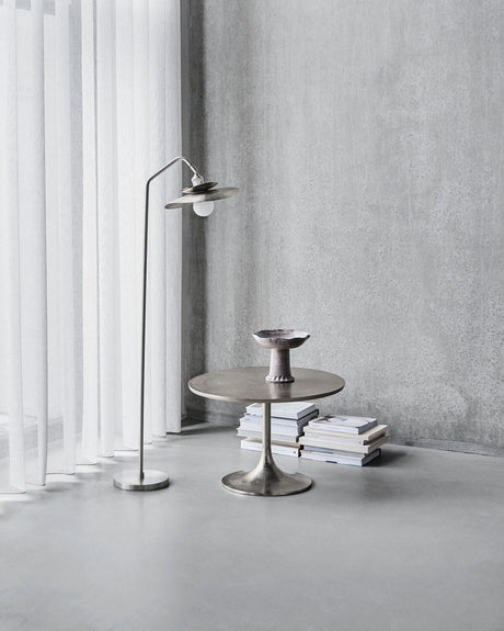Golvlampa, HDStand, Borstat silverfärg