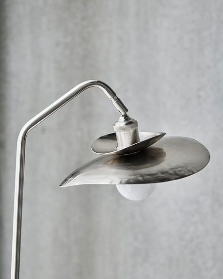 Golvlampa, HDStand, Borstat silverfärg