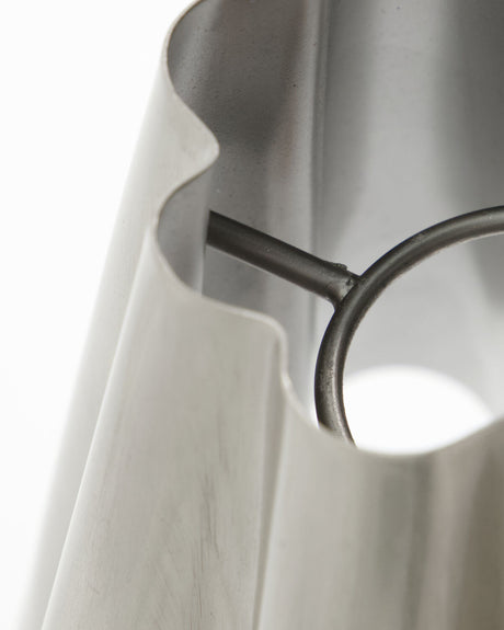 Lampskärm, HDFlola, Borstat silverfärg