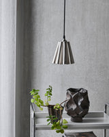 Lampskärm, HDFlola, Borstat silverfärg