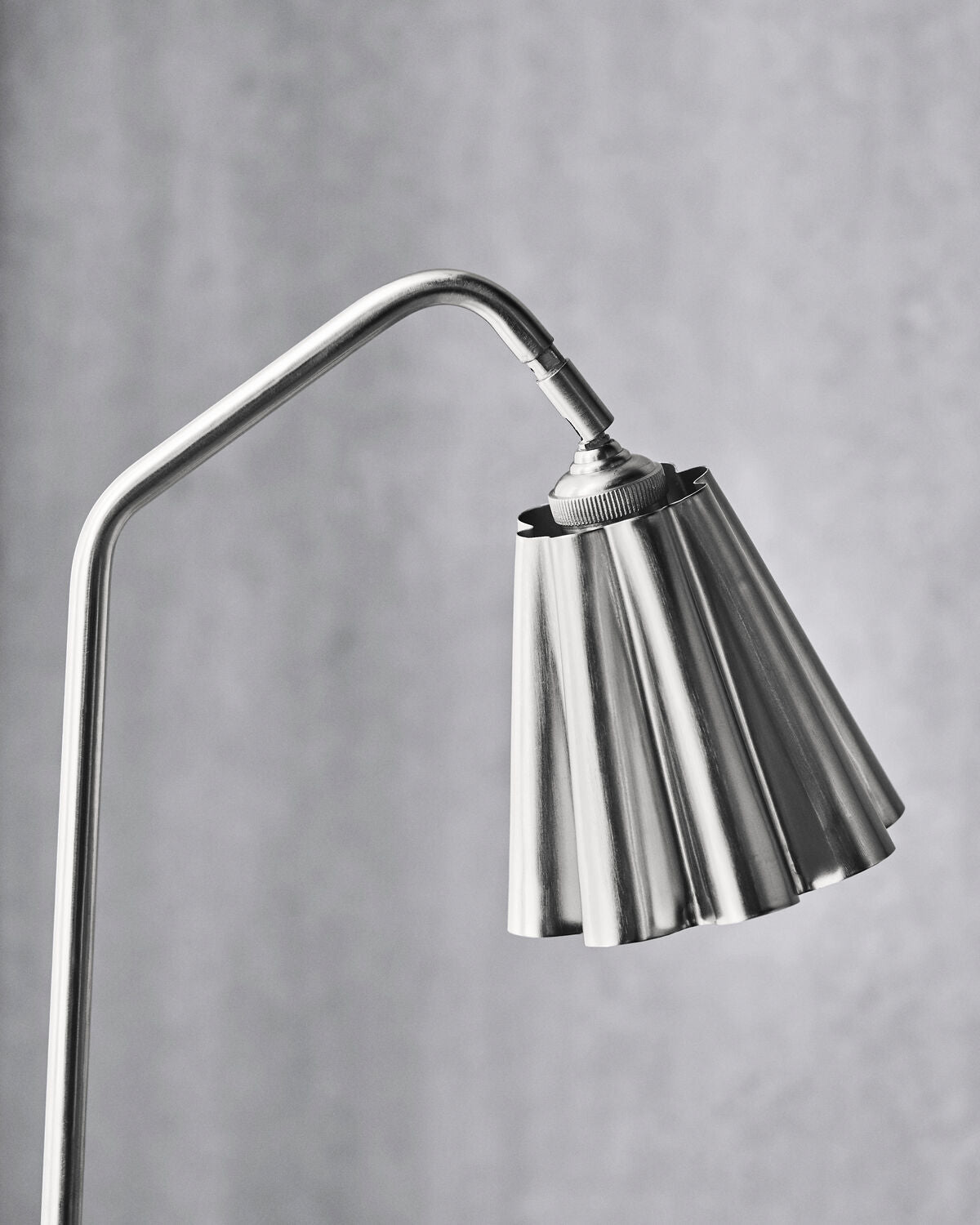 Lampskärm, HDFlola, Borstat silverfärg