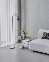 Lampskärm, HDFlola, Borstat silverfärg