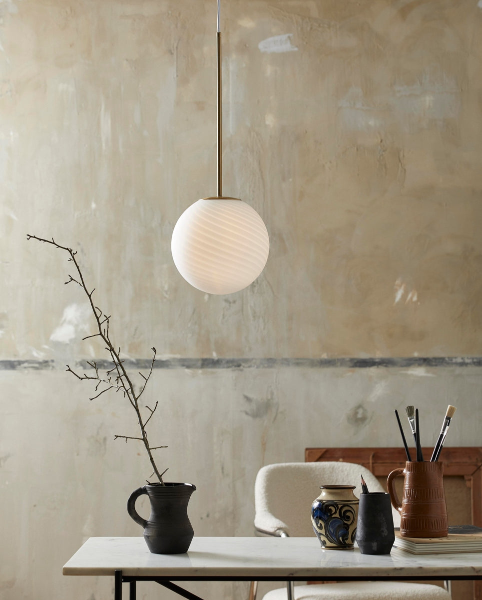 Nordal, SETH pendellampa i glas – matt vit