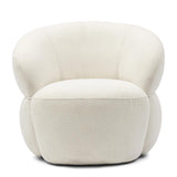 Riviera Maison, San Remo snurrfåtölj i bouclé – Simply White