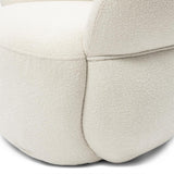 Riviera Maison, San Remo snurrfåtölj i bouclé – Simply White